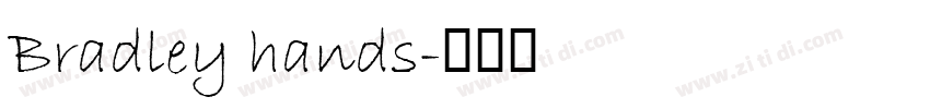 Bradley hands字体转换